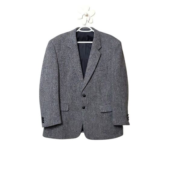 New HARRIS TWEED 42 Short Wool Sport Coat Blazer